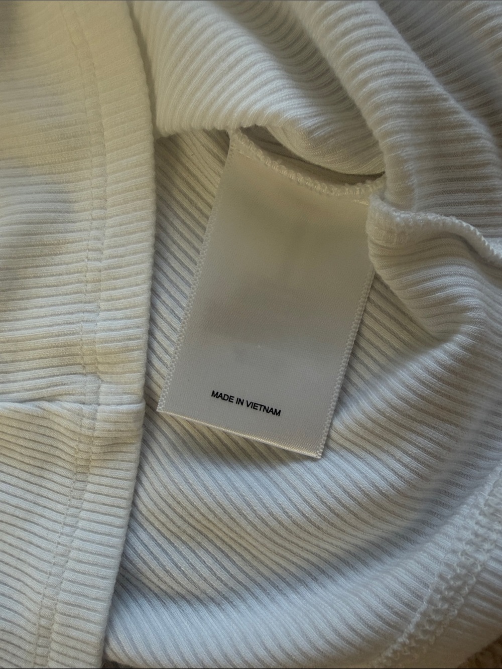 Express White Ribbed Tank Top - Picture 3 of 4